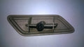 L+R Headlight Washer Cover Case Housing for Toyota Camry Models -UNPAINTED BLACK