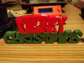 Merry Christmas Holiday Sign Decoration – Wall or Shelf Accent
