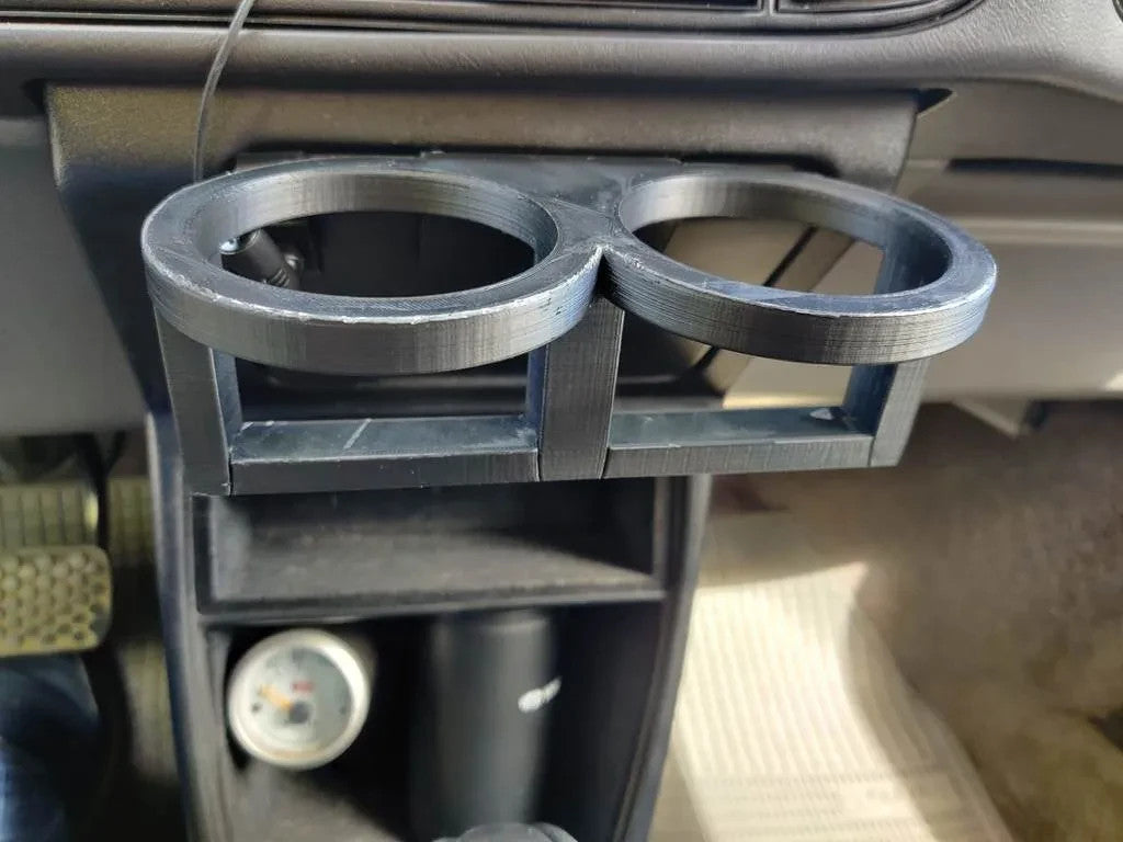 Double Cup Holder for Saab 900 | Center Console Drink Organizer | Fits Classic