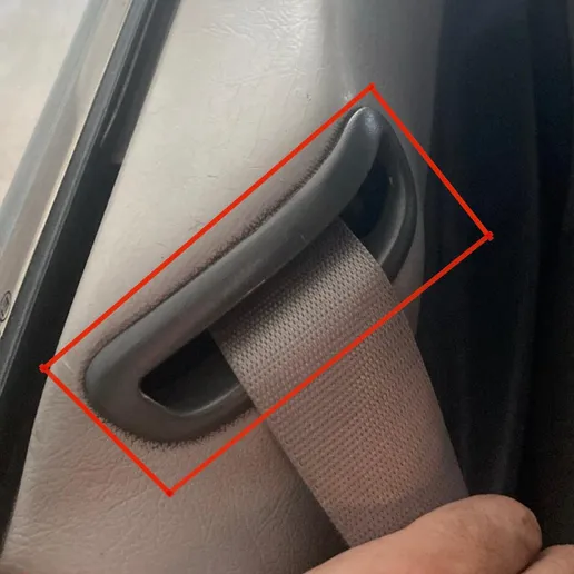 L + R Front Seat Belt Cover For Mercedes Benz W208 W209 CLK