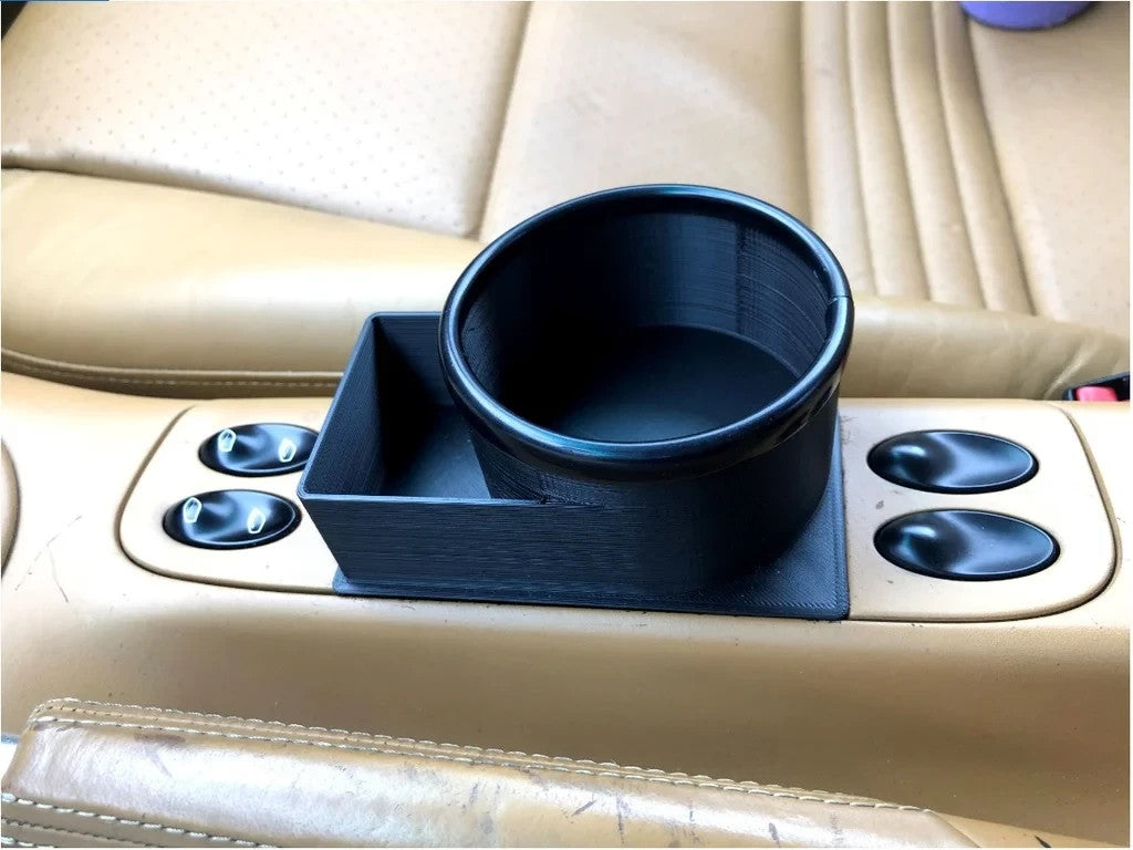 Porsche 911 (996) Drink Cup Holder + storage pocket (ashtray replacement)