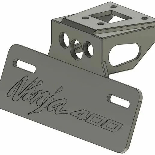 Kawasaki Ninja 400 Tail Tidy Bracket | License Plate Holder Mount 2018-2024