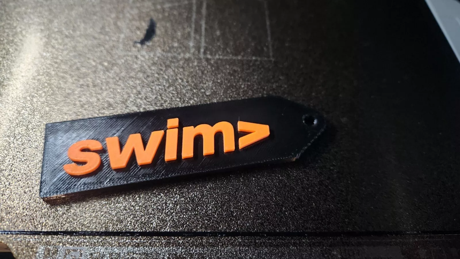 Swim  Raised Letter Keychain (Many Colors Availible)