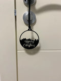 Merry Christmas Holiday Ball Ornament – Black