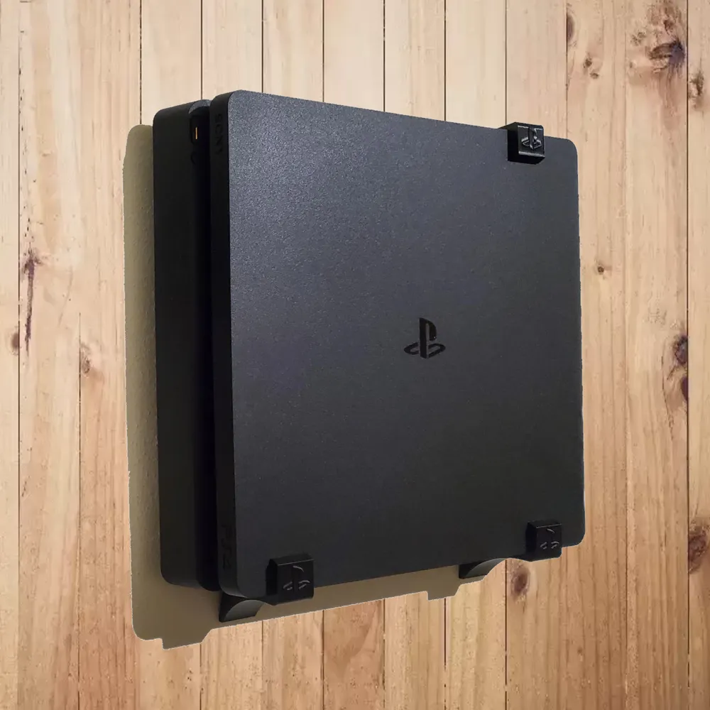 Wall Mount For SONY PS4 Slim and 2 remotes