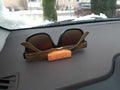2x Universal Car Dashboard Sunglasses Holder – Clip-In W/ Adhesive Mount