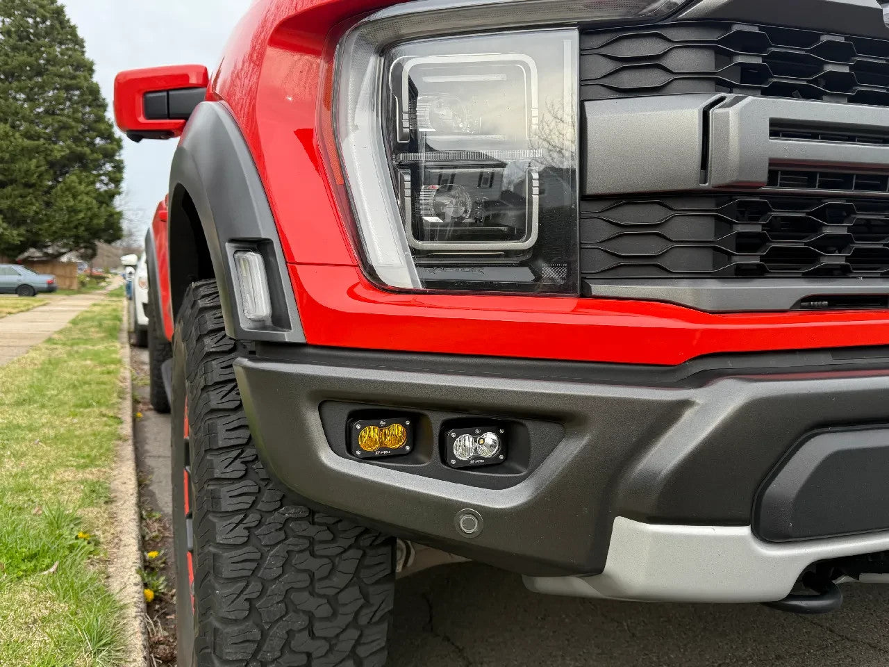 2x Fog Light Adapter Brackets For Baja Designs S2 for Ford Raptor Bronco Raptor