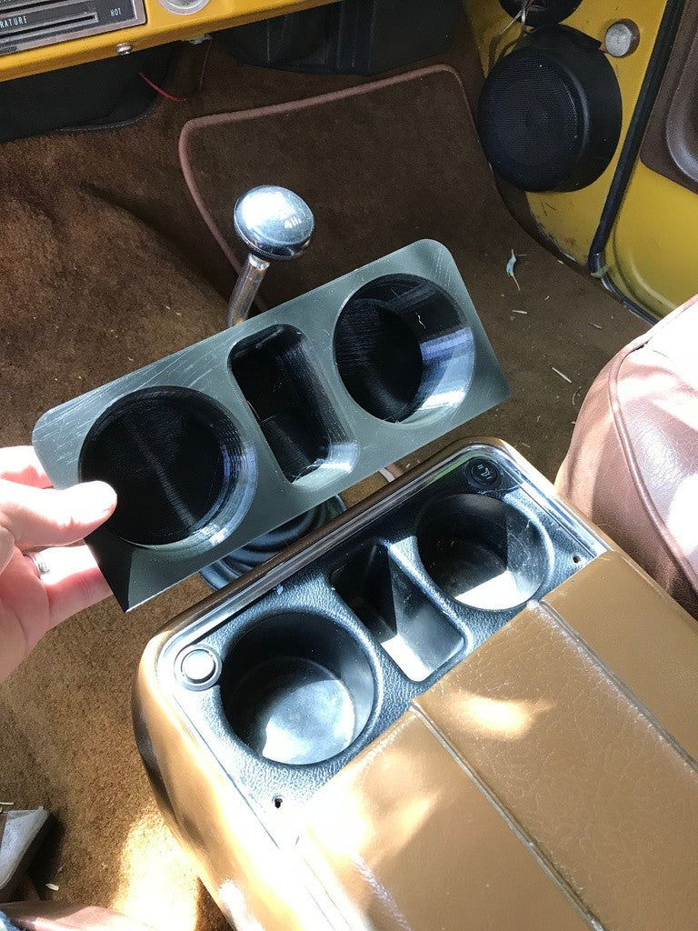 67-72 GM Console Cup Holder Insert retrofit
