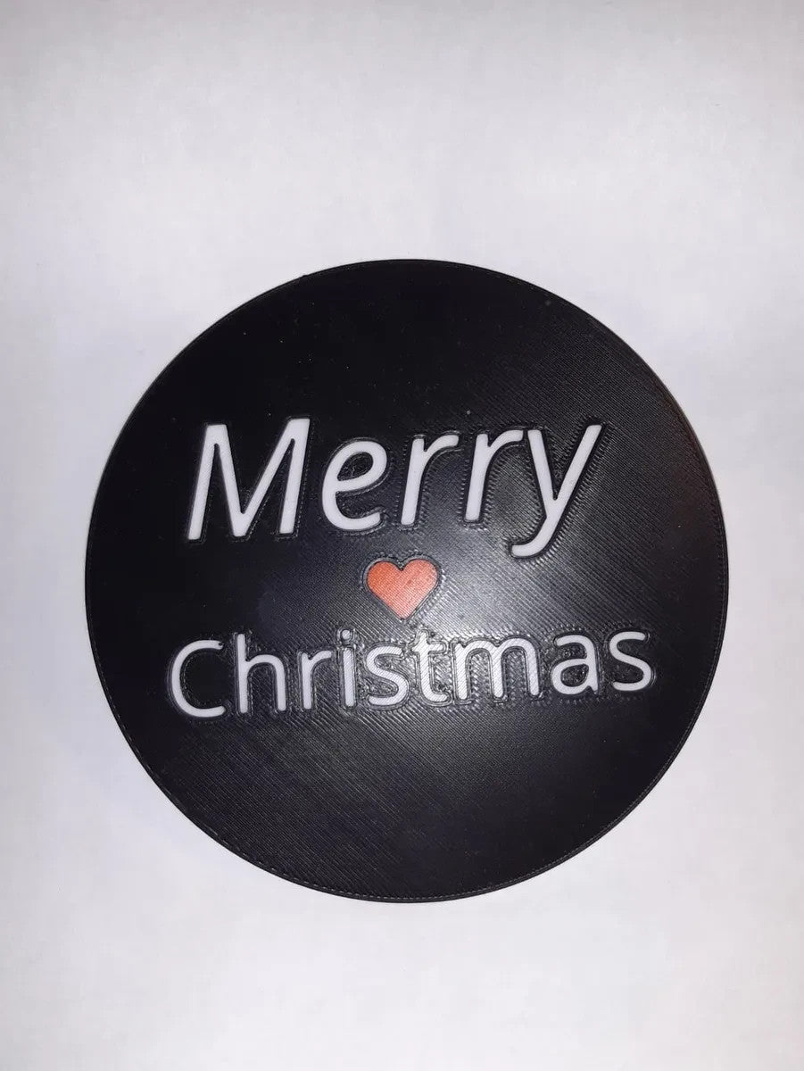 Merry Christmas Decorative Plate – Holiday Accent Wall or Shelf