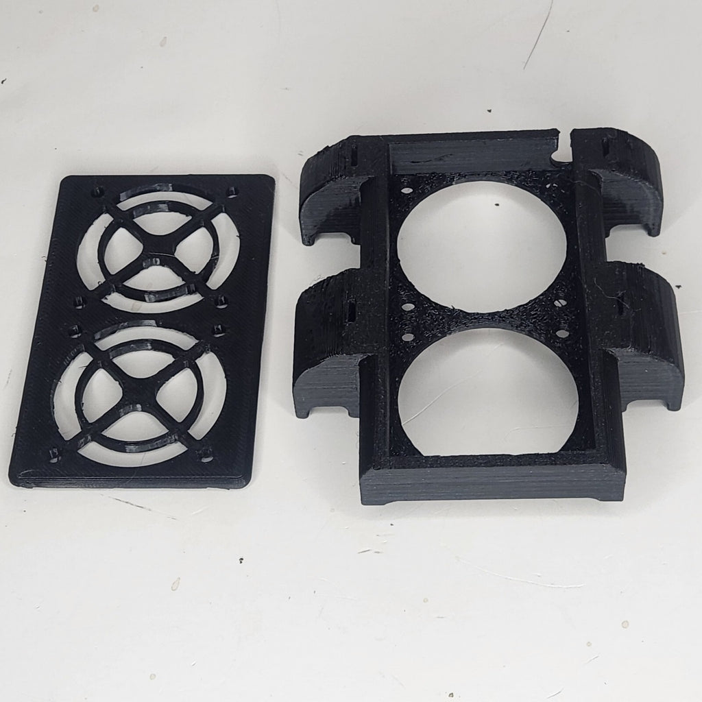 Dual 40mm Motor Cooling Fan Mount for Traxxas X-Maxx 6s & 8s 40x40 twin fan