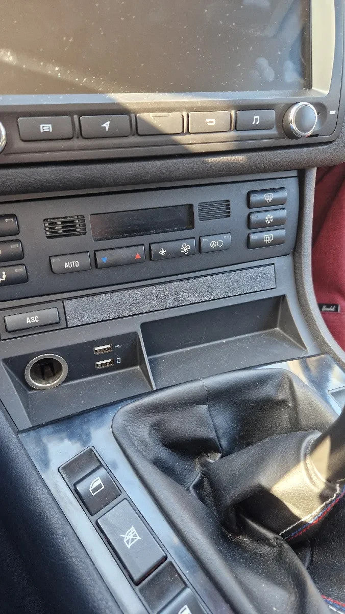 Switch Cover Panel for BMW E46 Center Console – Black