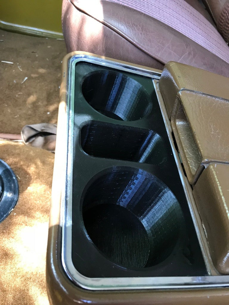 67-72 GM Console Cup Holder Insert retrofit
