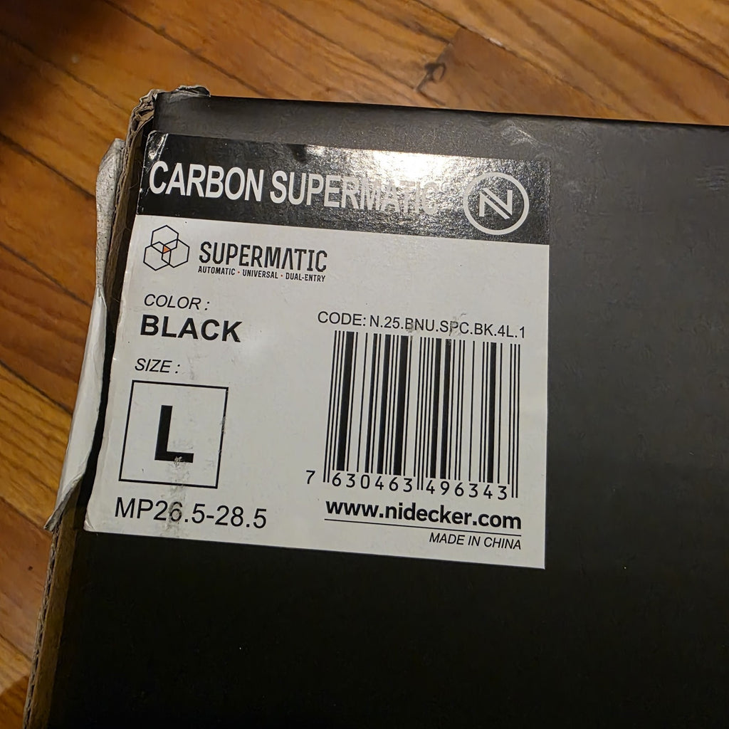 Nidecker Carbon Supermatic Auto Universal Dual-Entry Snowboard Binding Size L