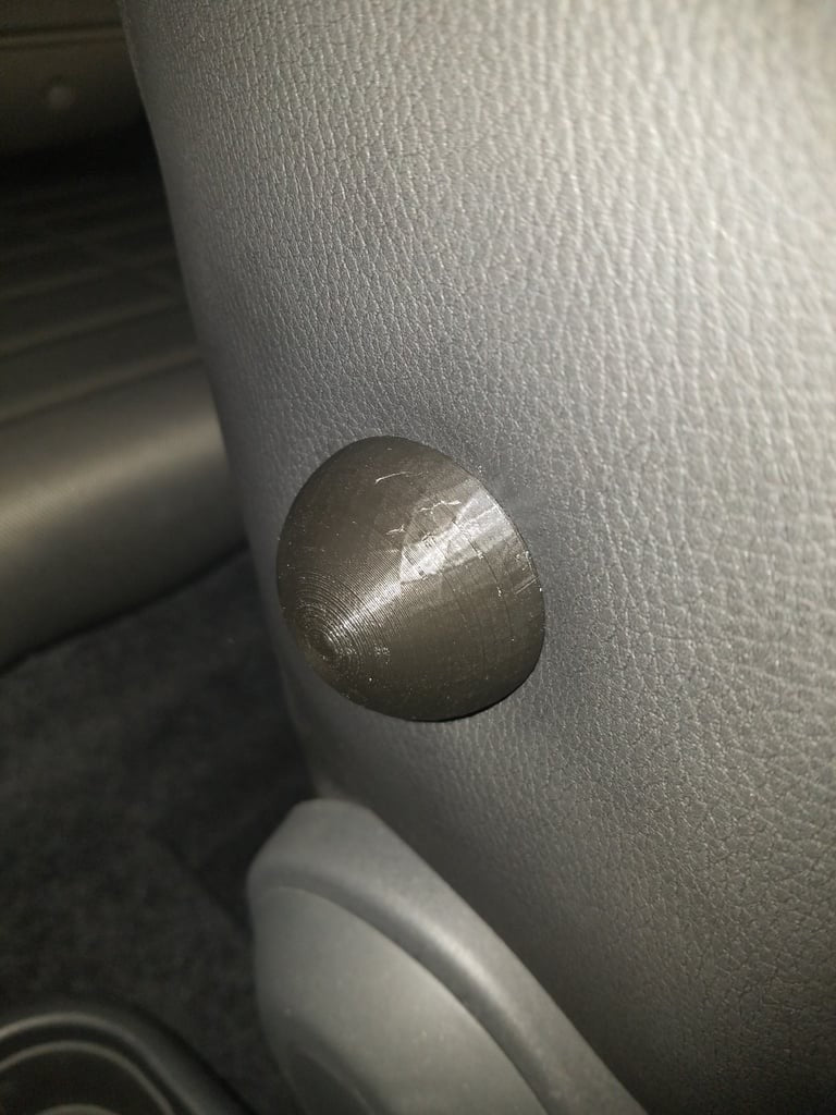 Armrest Delete Cover Plug for Fiat 500 - Black