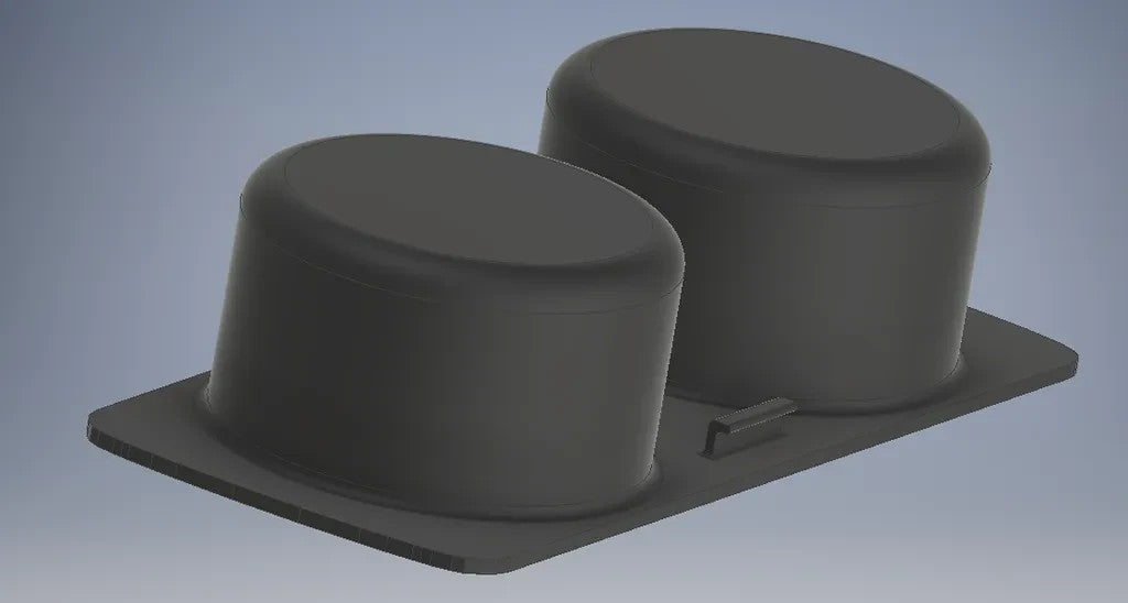 Cup Holder Insert for VW Golf 5 – Front Console (2003–2009)  - Black Color