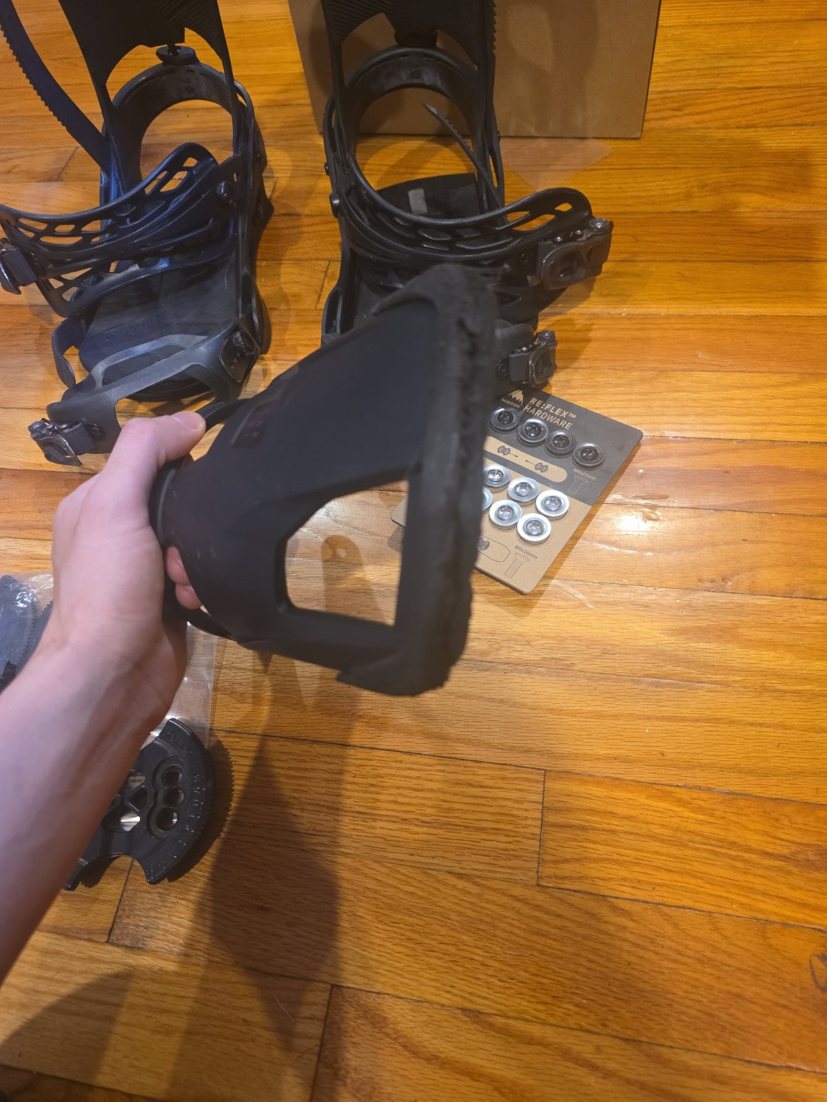 Burton Cartel MNS RE:FLEX Snowboard Bindings Medium W/ Original Box