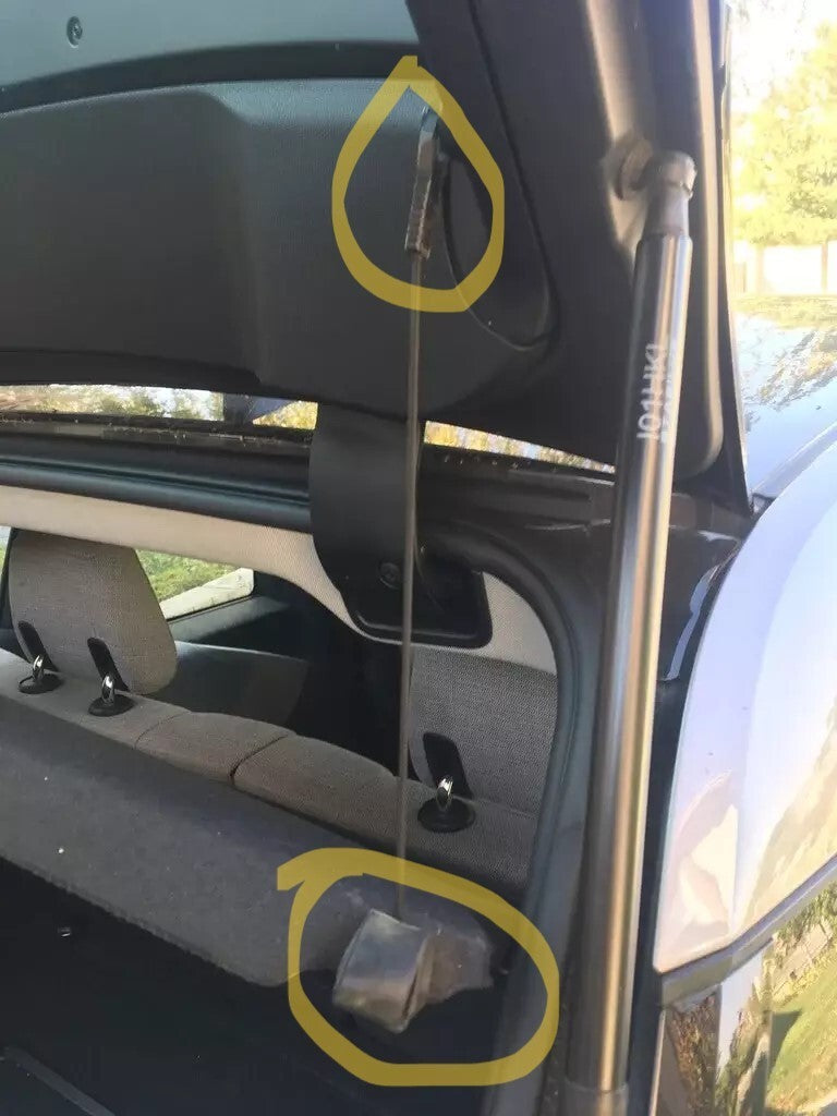 2x Upper AND lower clips for BMW i3 Parcel shelf cover