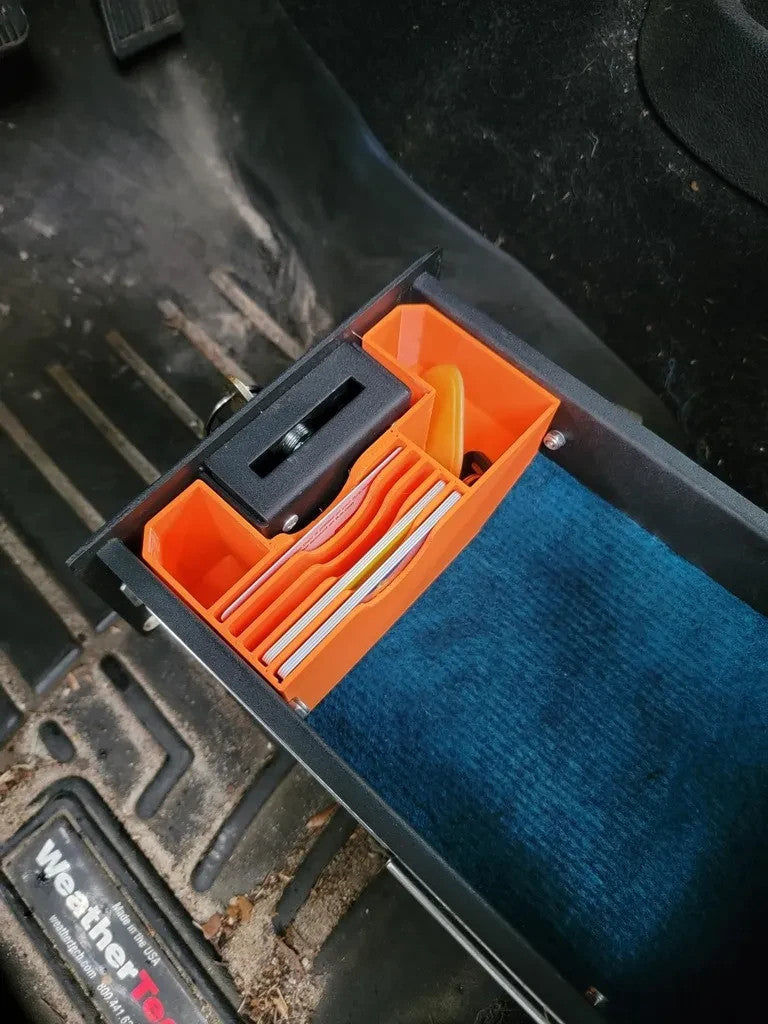 Card Organizer for Bestop Jeep Under Seat Lock Box – Slim Storage Insert