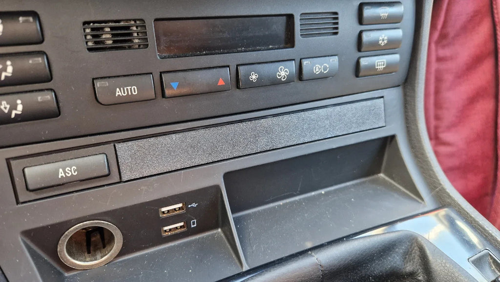 Switch Cover Panel for BMW E46 Center Console – Black