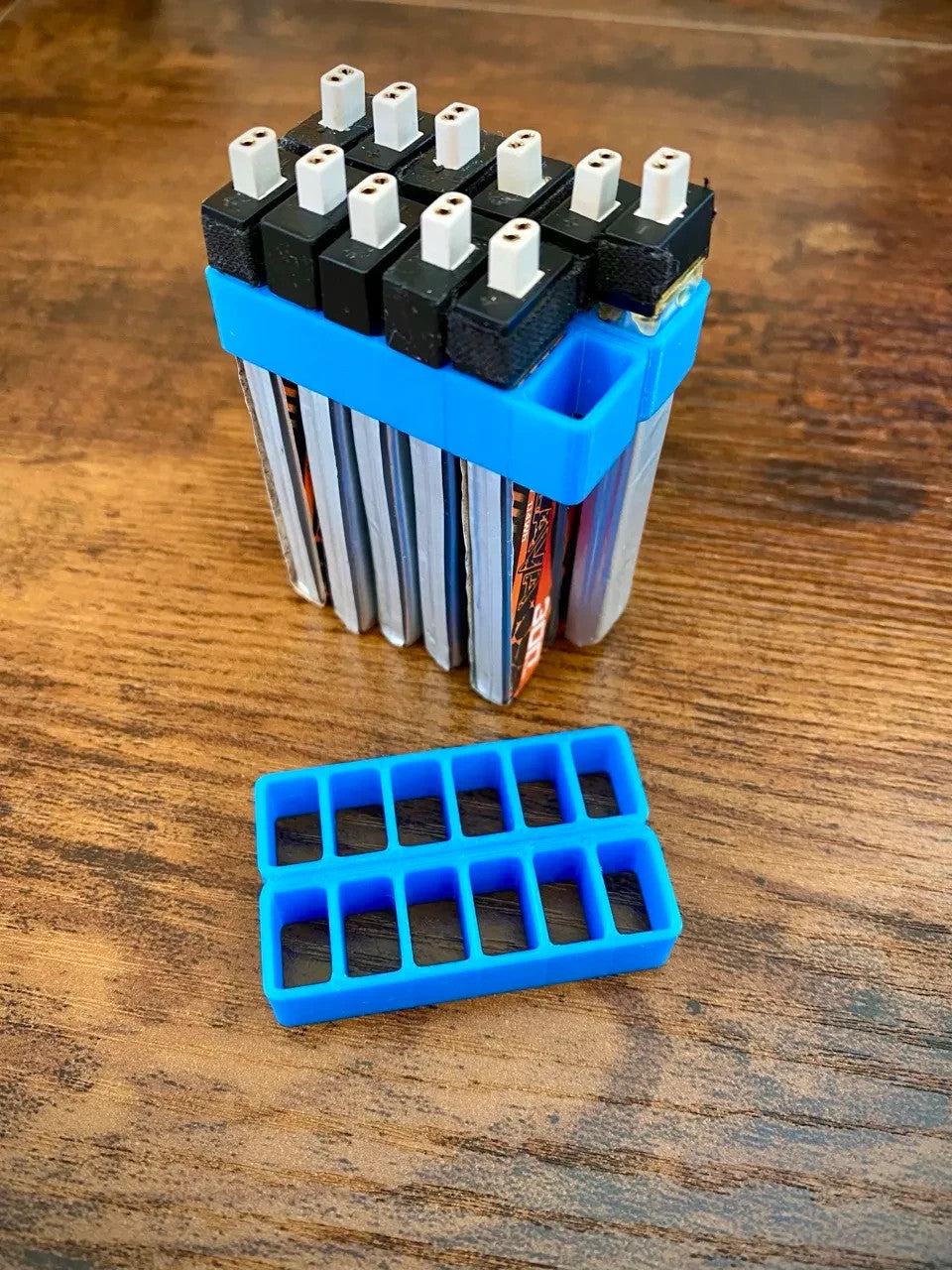 Double Clip 1s 300mah TPU Battery Holder (x12 slot)