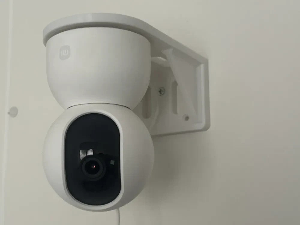 Side Wall Security Camera Mount – Dual Mounting Bracket for Two Cameras (Black)