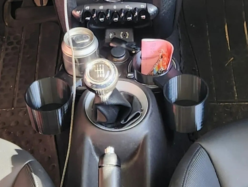 Quad Large Cup Holder Asapters For 2014 Generation Mini Cooper S