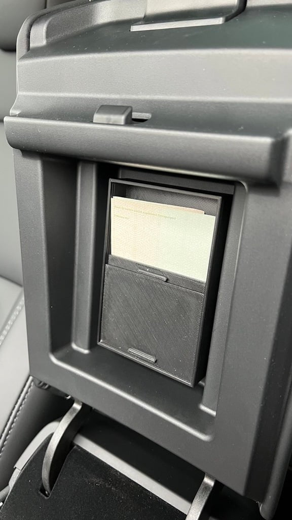Hidden Armrest Secret Storage Box for Tesla Model 3 / Model Y Console Black