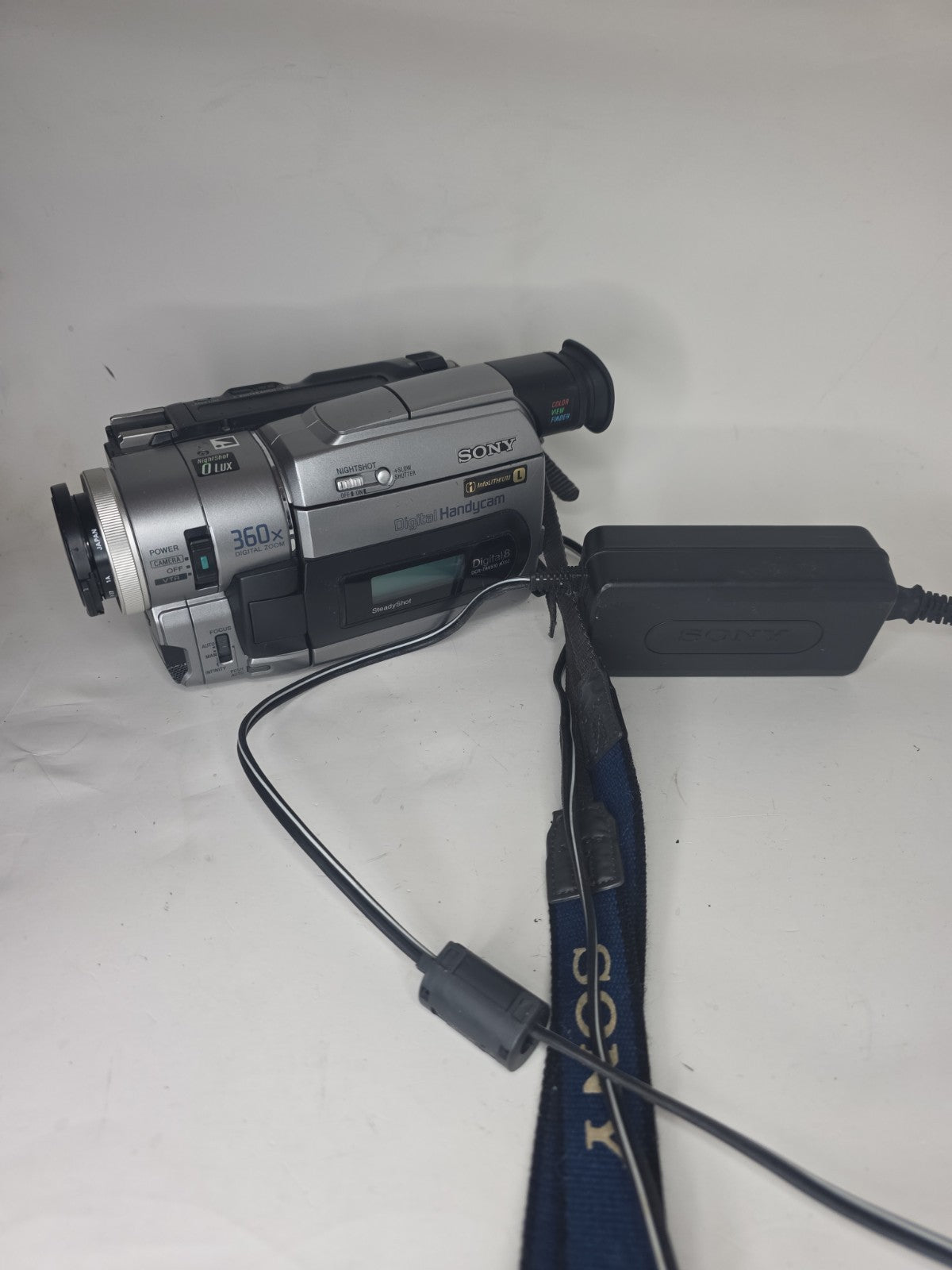 Sony Handycam DCR-TRV510 Digital 8 Camcorder Record Transfer Watch TESTED WORKS