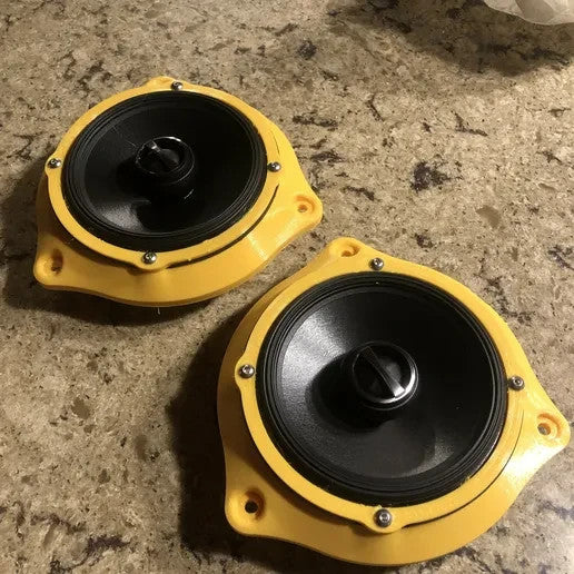 2x 2005-2015 Toyota Tacoma Double Cab Speaker Mount Adapters (Rear 6.5in)