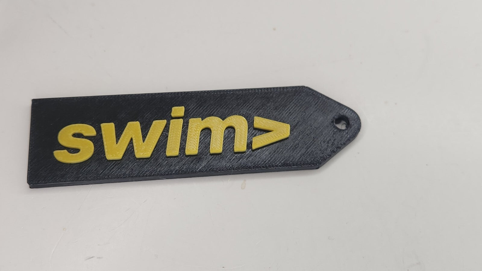 Swim  Raised Letter Keychain (Many Colors Availible)