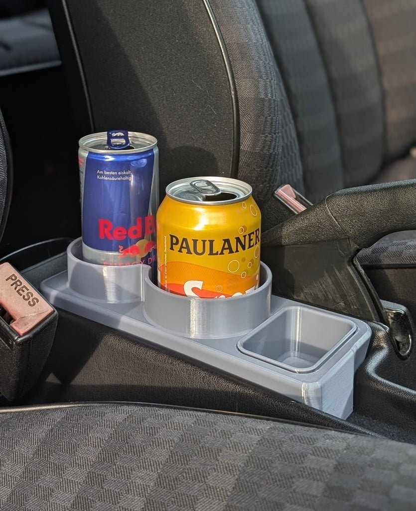 Can/bottle Holder for Mercedes 190E W201 – Console Insert  (1980s–1990s) (BLACK)
