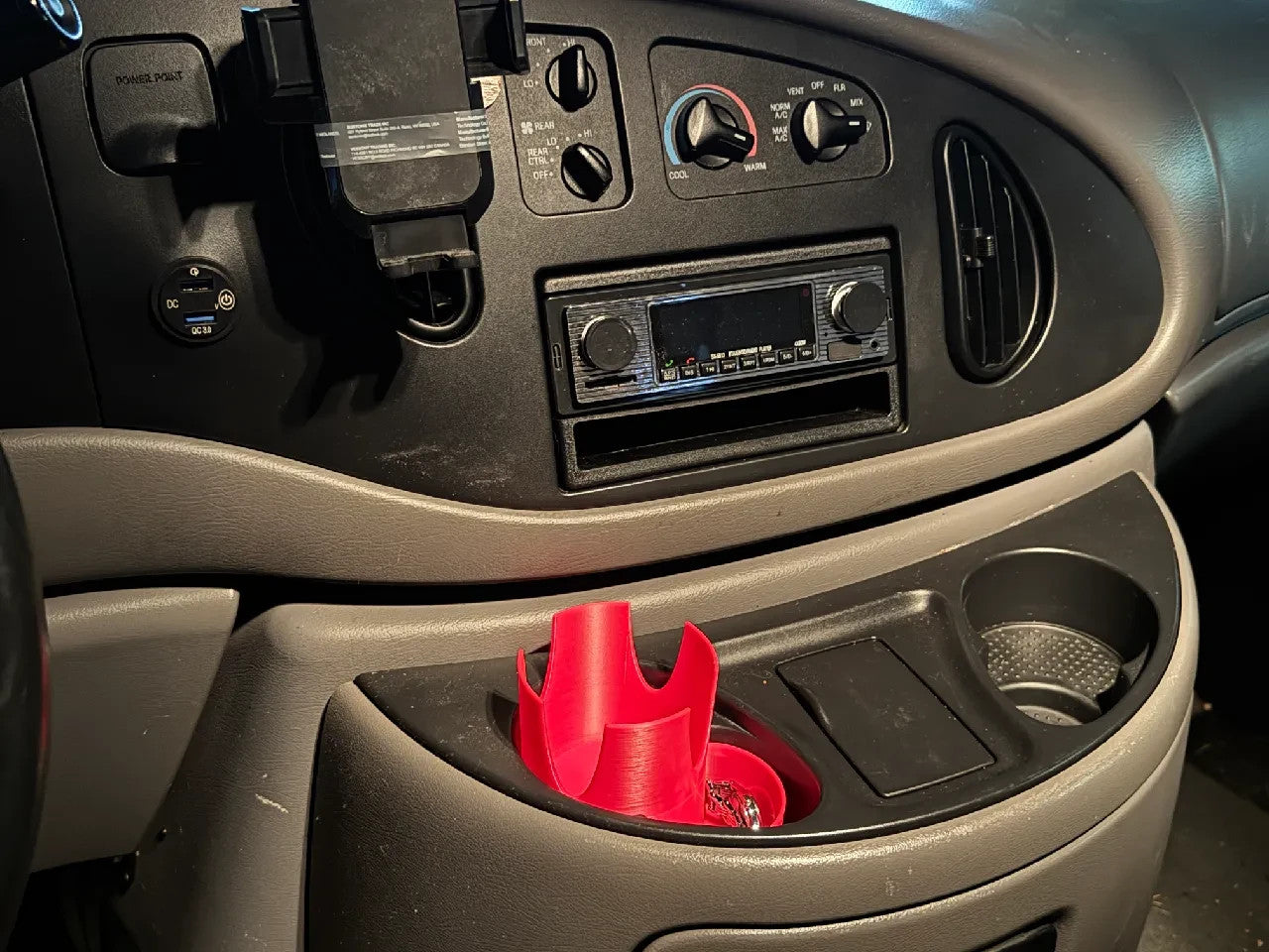 Cup or Bottle Holder Insert for late-90's Ford E350 Van