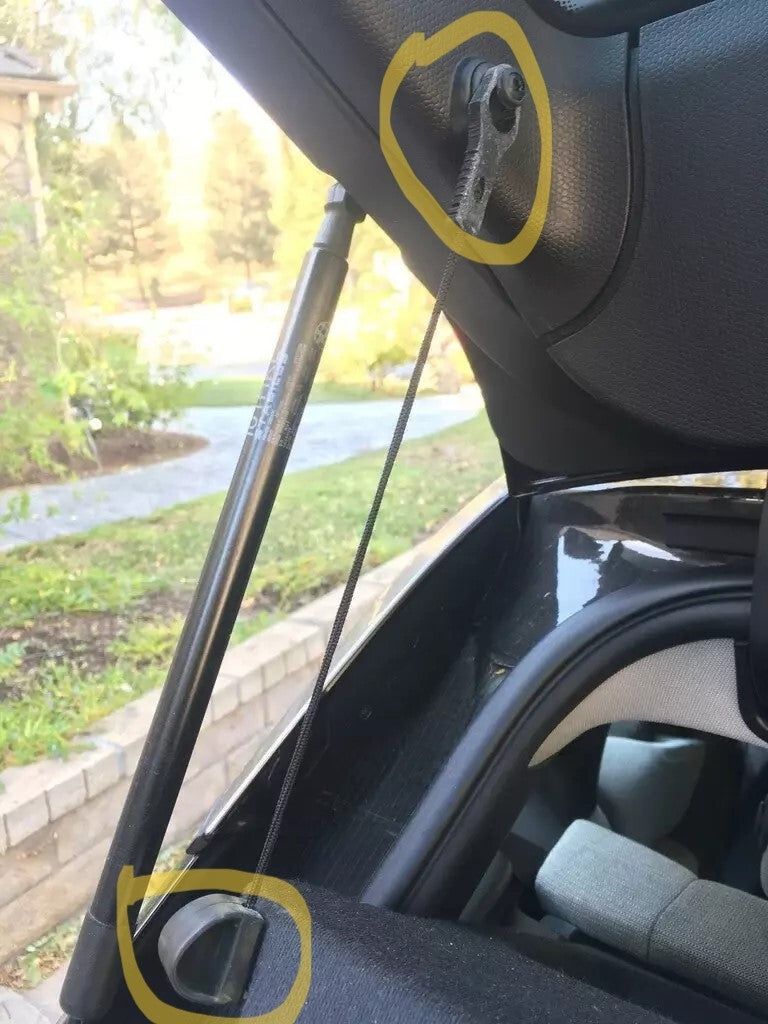 2x Upper AND lower clips for BMW i3 Parcel shelf cover