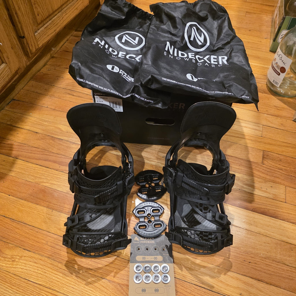 Nidecker Carbon Supermatic Auto Universal Dual-Entry Snowboard Binding Size L