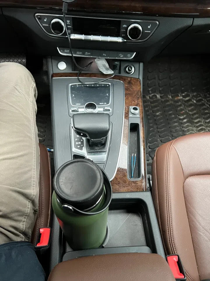 Hydroflask and Mug Holder for Audi Q5 Center Console Black
