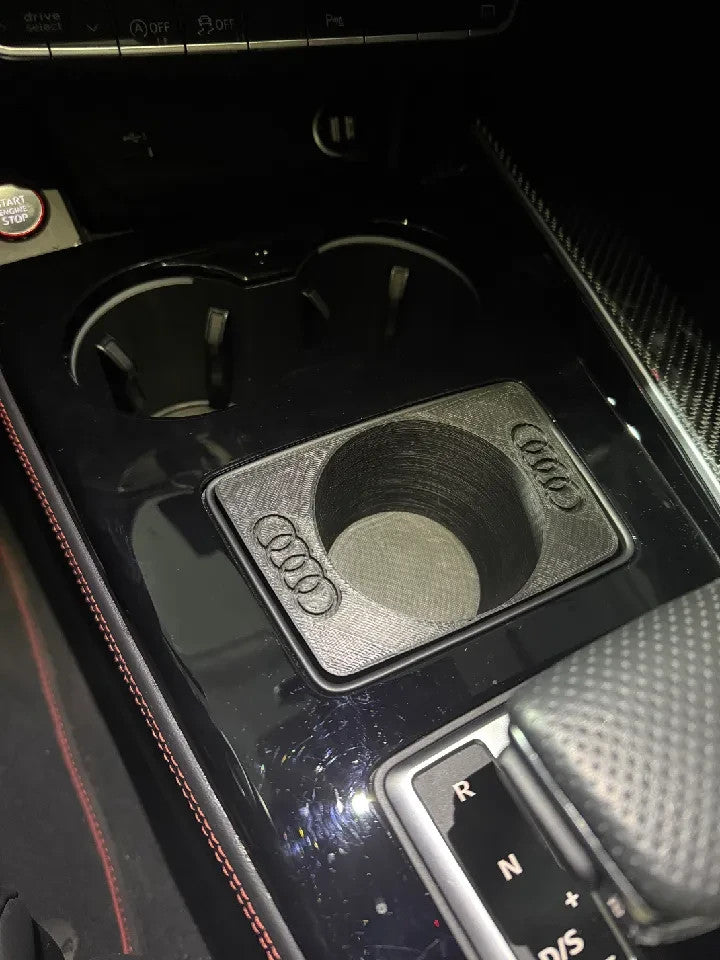 Center Console Cupholder Insert for Audi A4, A5, or Q5