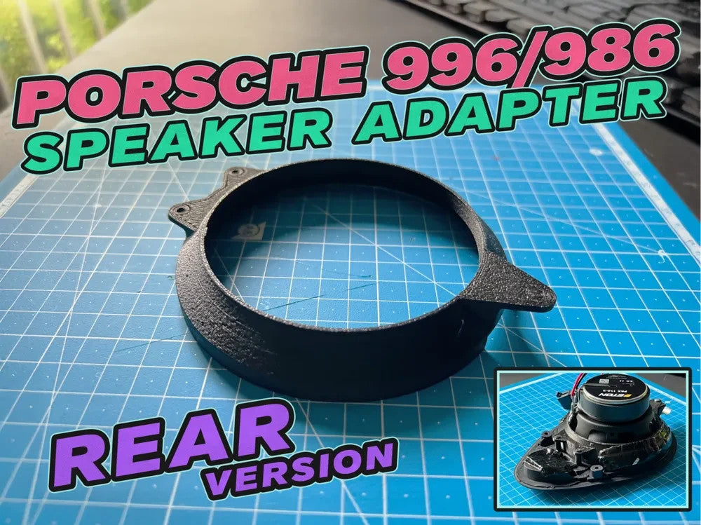 2pcs 4" Rear Speaker Adapter for Porsche Boxster 986 / 996
