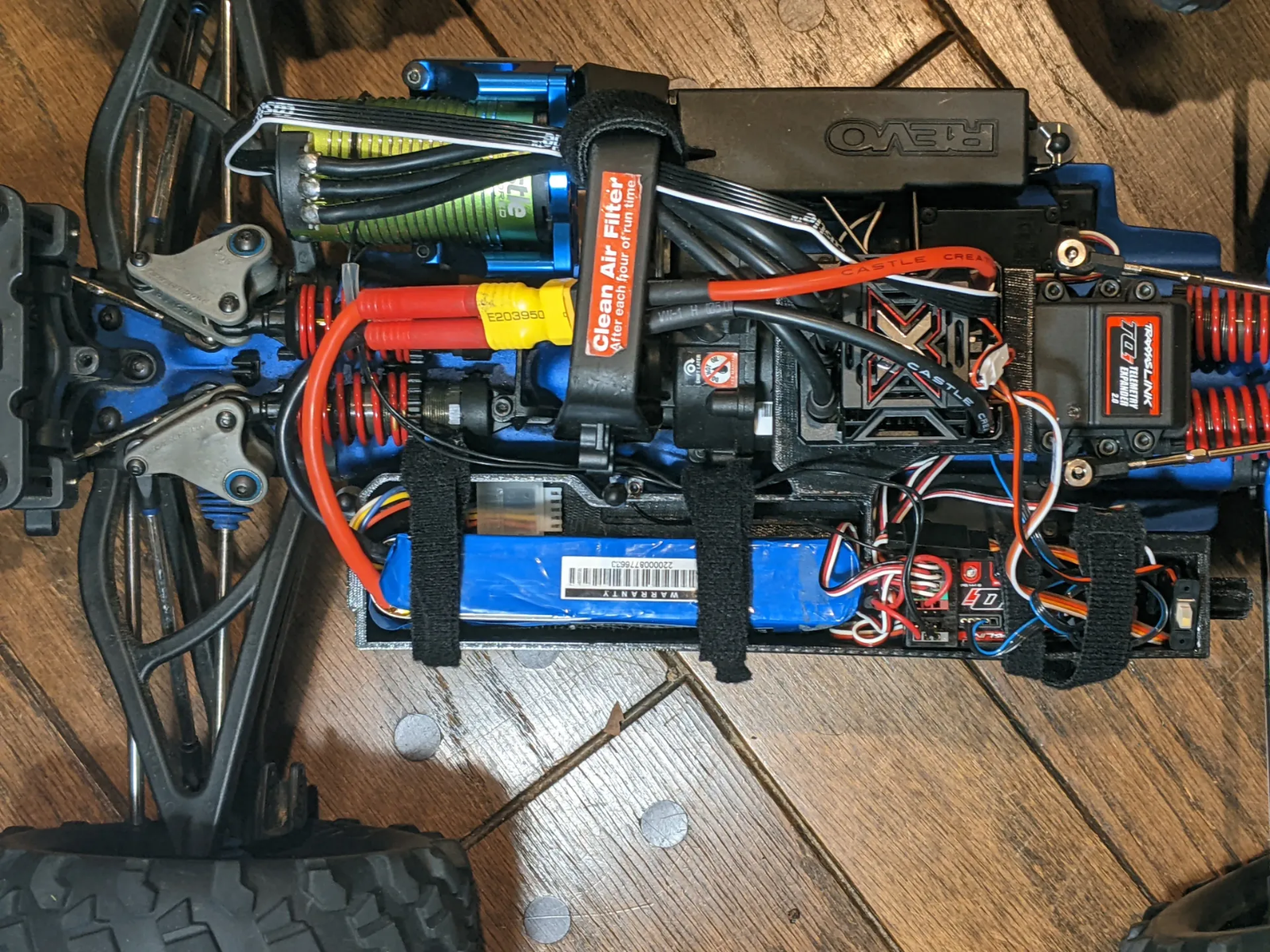 Revo 3.3 Reciever Box For Brushless Conversion Reciever, Esc And Battery Tray
