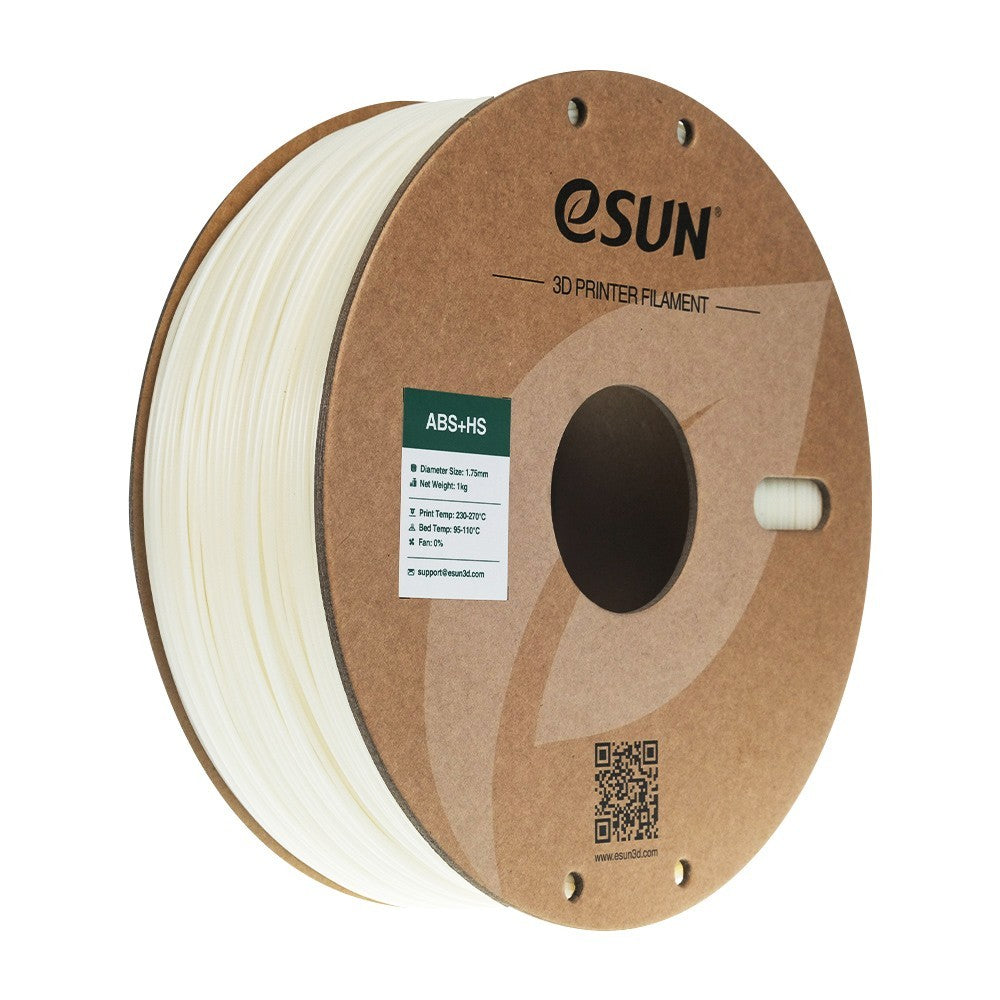 White eSUN 3D Printer ABS+ HS High Speed 1.75mm Filament