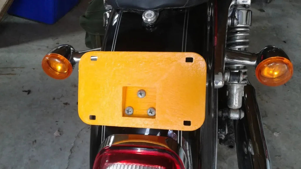 Motorcycle License Plate Bracket – Universal Rear Fender Mount Holder