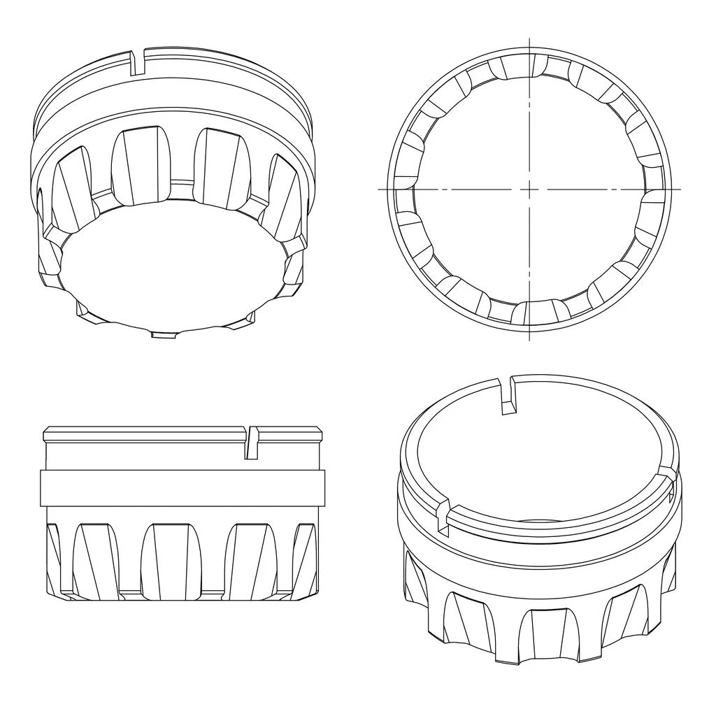 4 Pcs Wheel Center Cap for Saleen Mustang Black