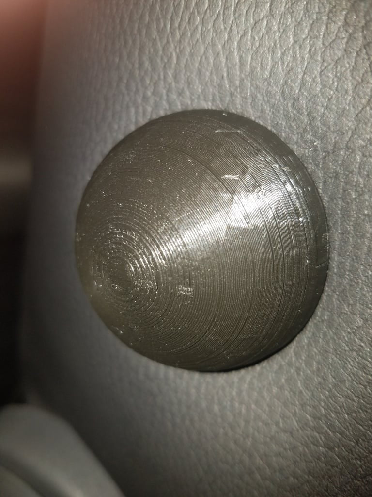 Armrest Delete Cover Plug for Fiat 500 - Black