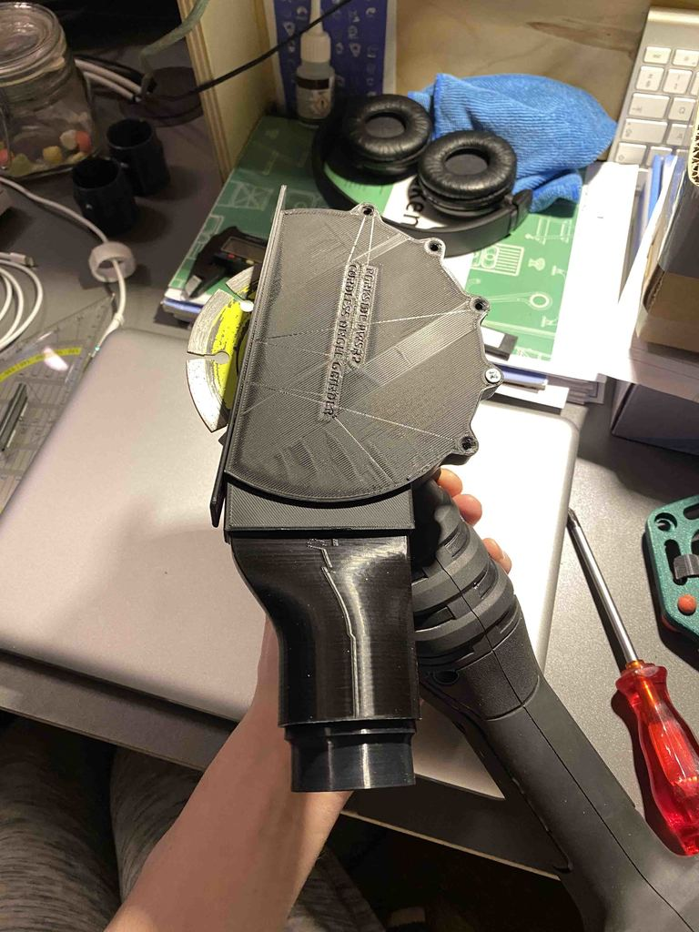 Dust extractor Parkside 20V angle grinder