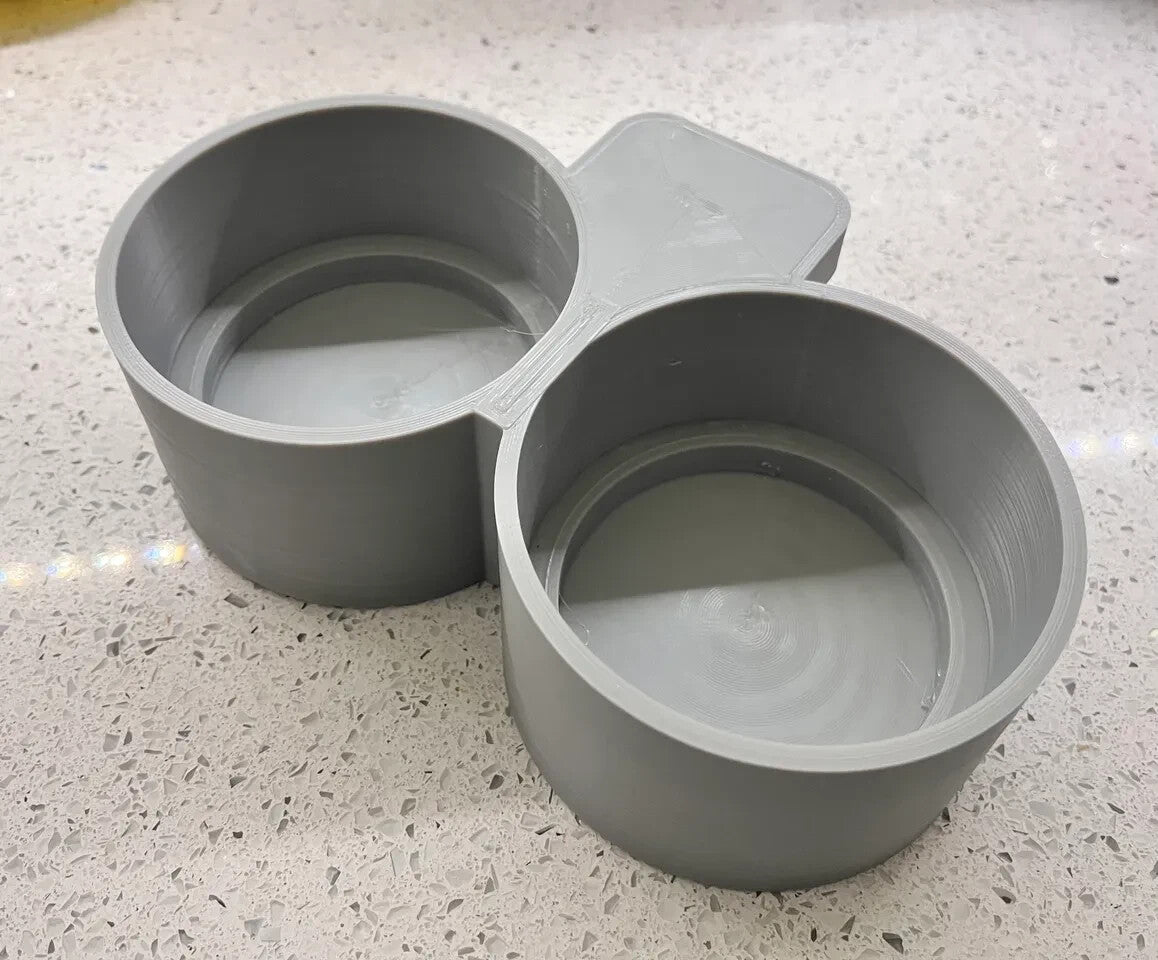 FITS Large Double Cupholder for Ford Maverick - Black color