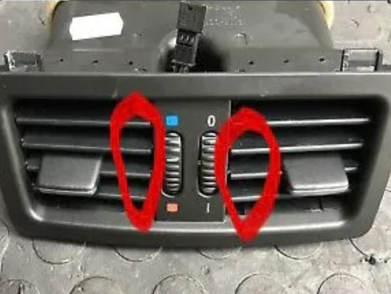 2x Rear Air Vent Clip Replacement for BMW E60 M5 Black