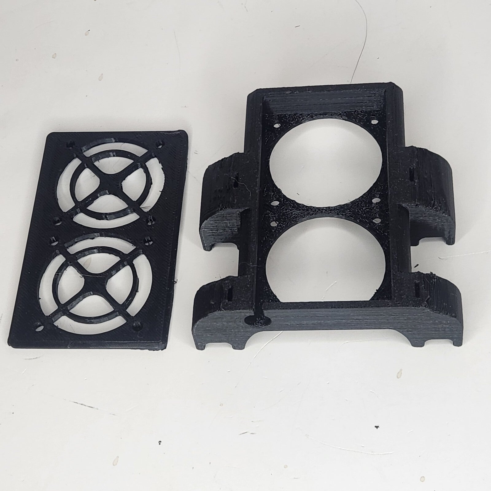 Dual 40mm Motor Cooling Fan Mount for Traxxas X-Maxx 6s & 8s 40x40 twin fan