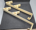 2x Over-The-Door Double Hooks – Hanging Coat Towel Hanger (BLACK)