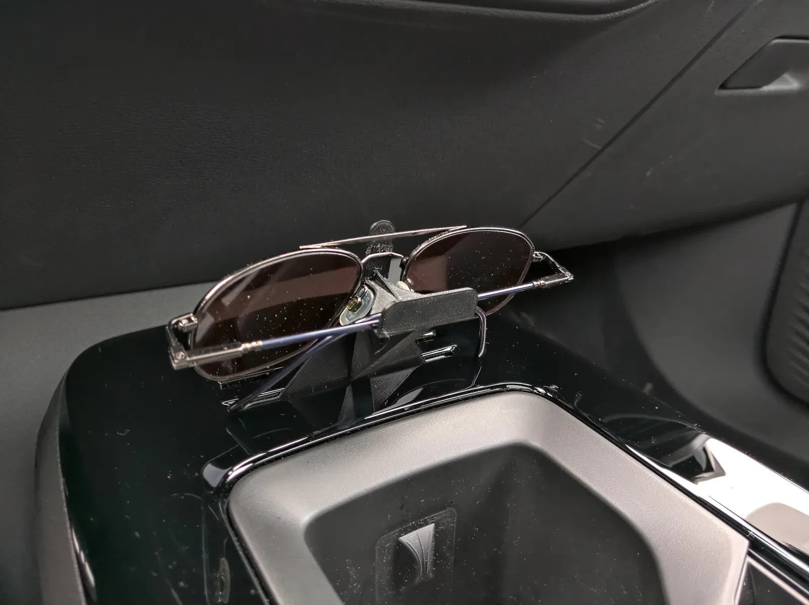 Car Glasses Holder for Card Slot – Slim Sunglasses Clip Mount