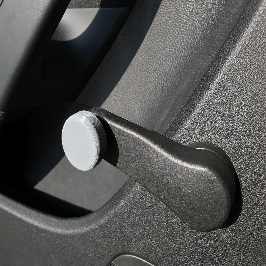 Window Crank Handle Cap Cover for Passat B6 rear door + more! - Black color