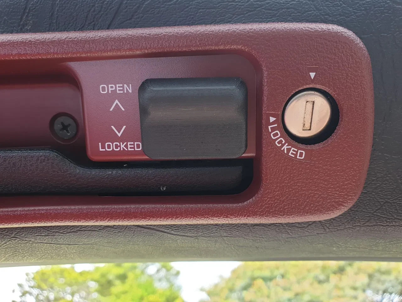 2x Replacement Lock Switch Knob for Nissan Z32 300zx Targa
